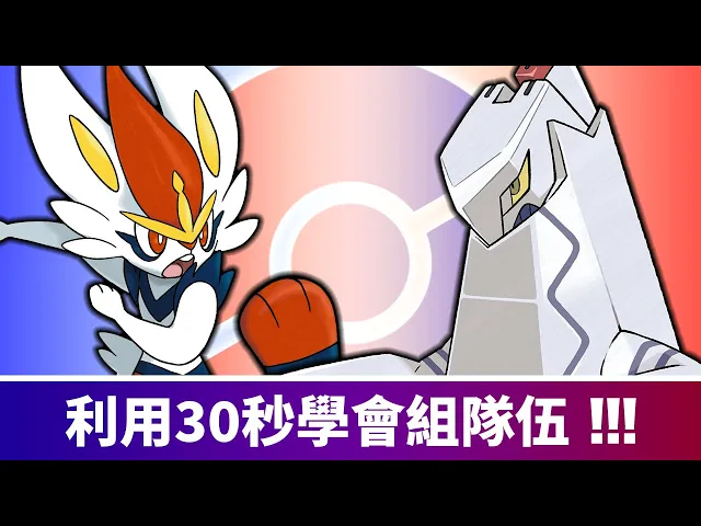 【偽密技】利用30秒學會組隊伍!【寶可夢劍盾】